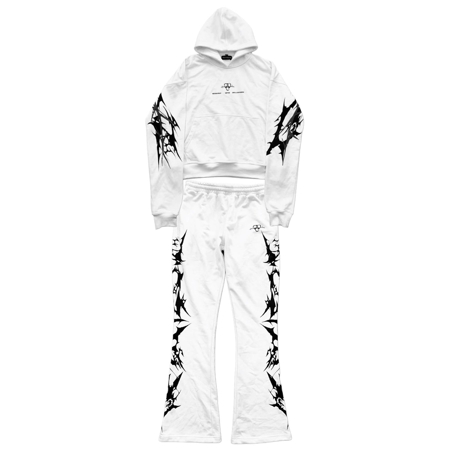 Staff White Set Hoodie + Sweatpants