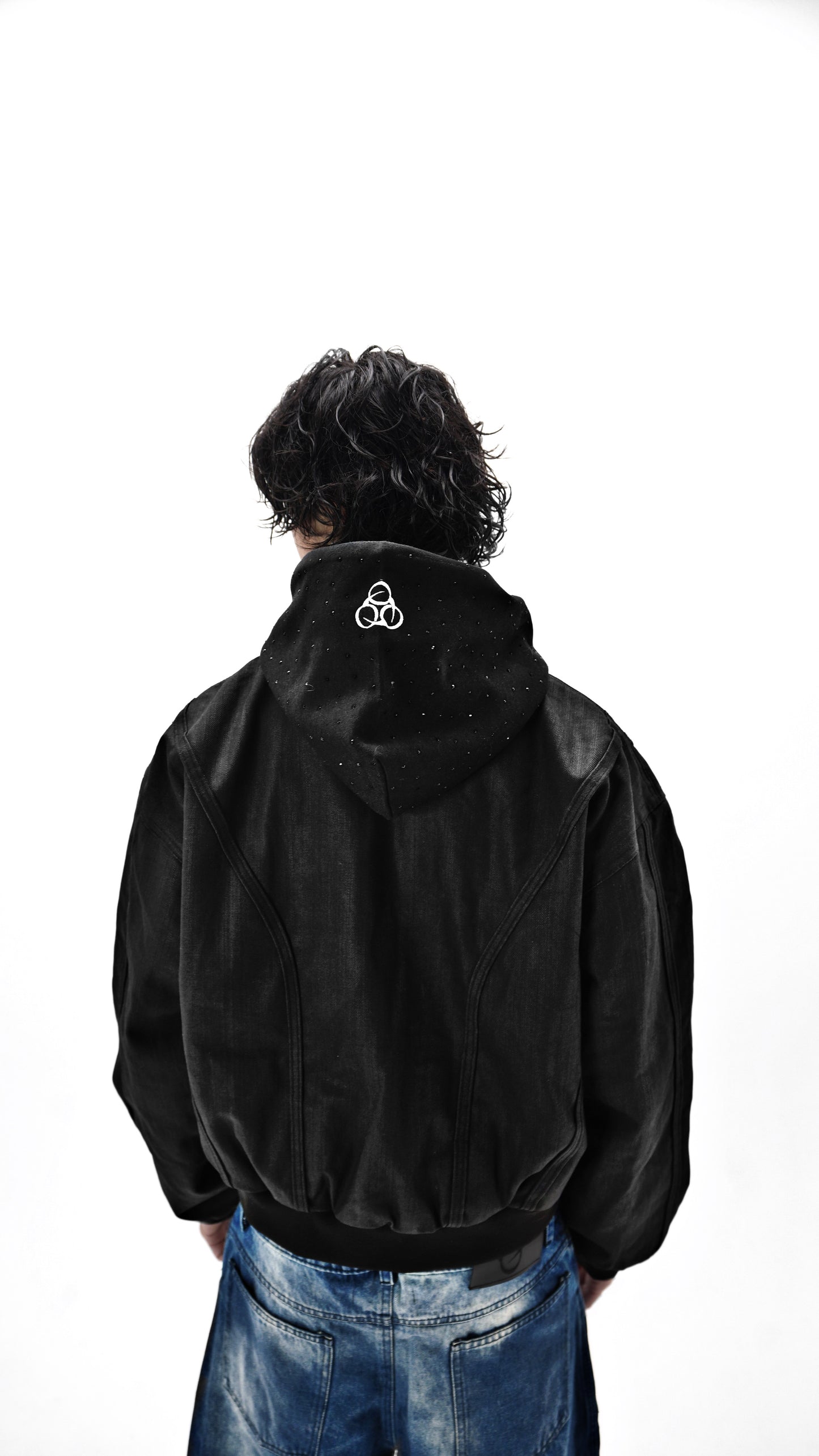 Stone Wax Denim Bomber