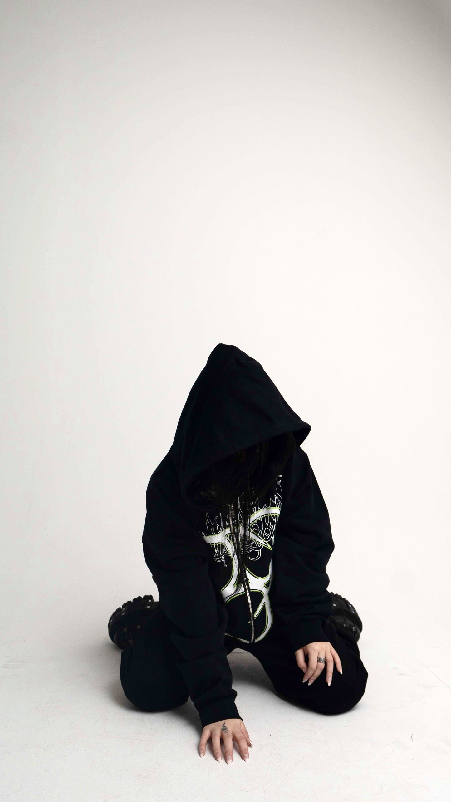 Vein® "6" Hoodie in Black