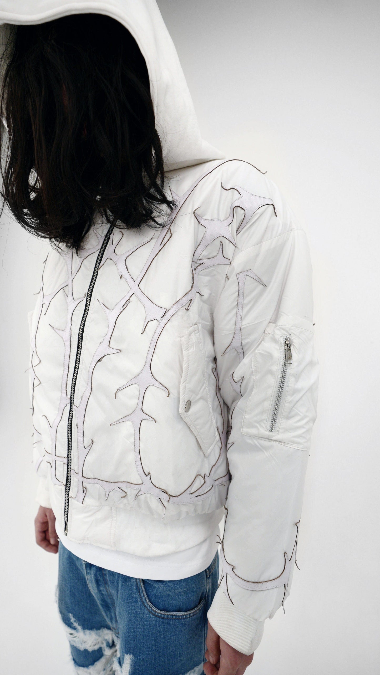 Season 1® "Thorn" Leather Jacket in White